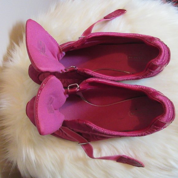COACH pink sneakers velco/slip on  shoes Karra Size  8 1/2 - Picture 9 of 9